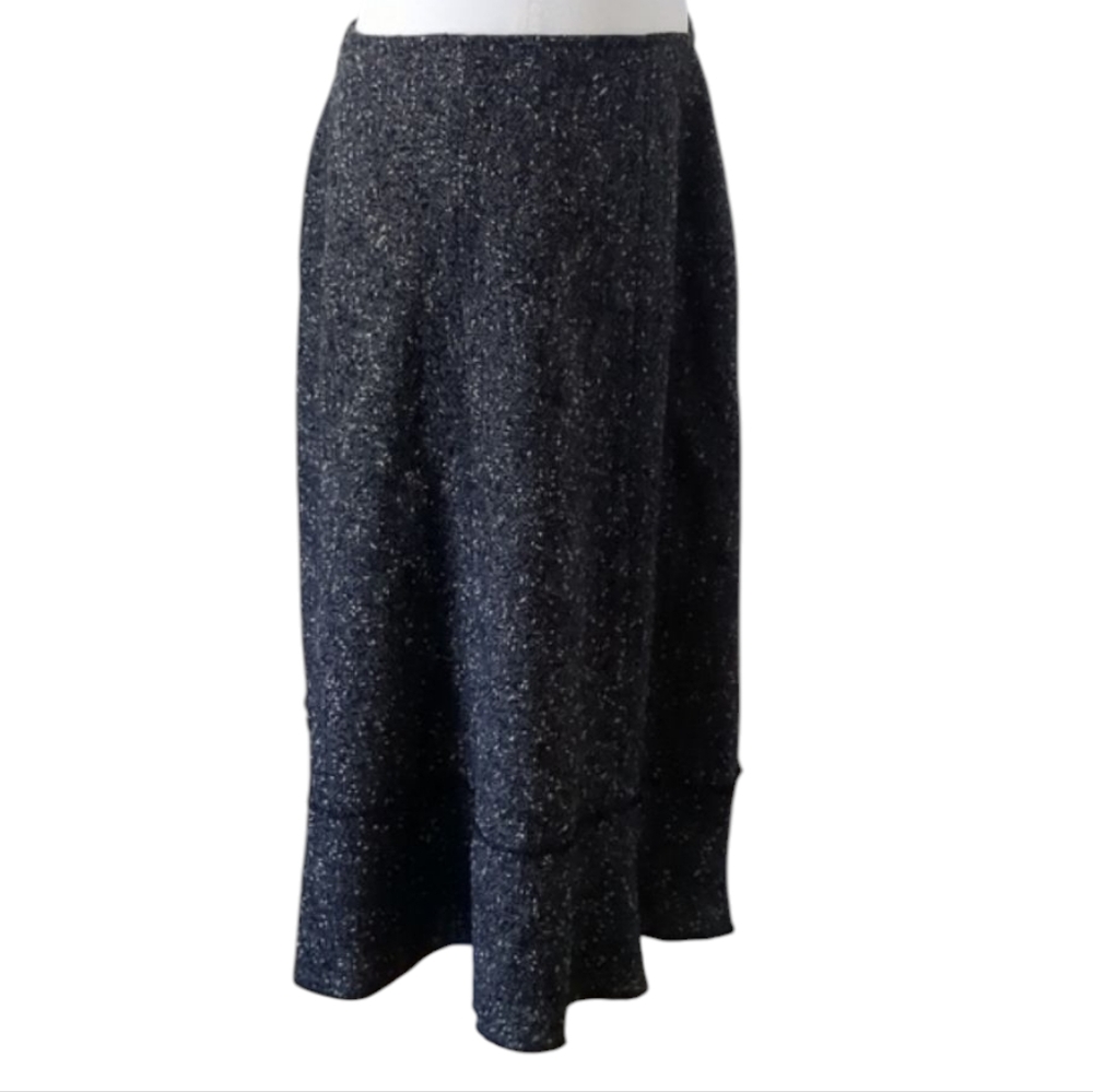 Cynthia Steffe Tweed Suit Charcoal Size 8 Blazer/ 14 Skirt - Picture 13 of 15